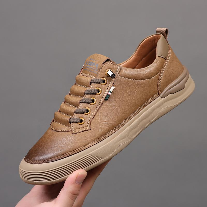 Fashion Fashion Platform Leather Sneakers for Men Designer Soft-soled Casual Male Board Shoes New Spring Autumn Sports Zapatos De Hombre