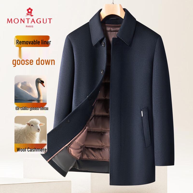

Мужское пальто MONTAGUT из шерсти и кашемира со съемной подкладкой из пуха 2XL (185/100A)