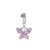 Non-Piercing Butterfly Fake Belly Piercing Butterfly Clip On Umbilical Navel Crystal Fake Piercing Fake Clip Belly Button Rings