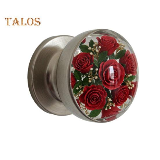 Decorative Door Handle High Durability Simple Installation Nature-Inspired Transparent Doorknob Cabinet Pull