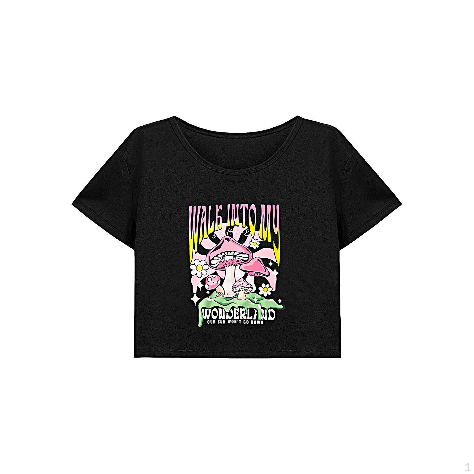 

Стильный женский летний укороченный топ с круглым вырезом для пляжных приключений