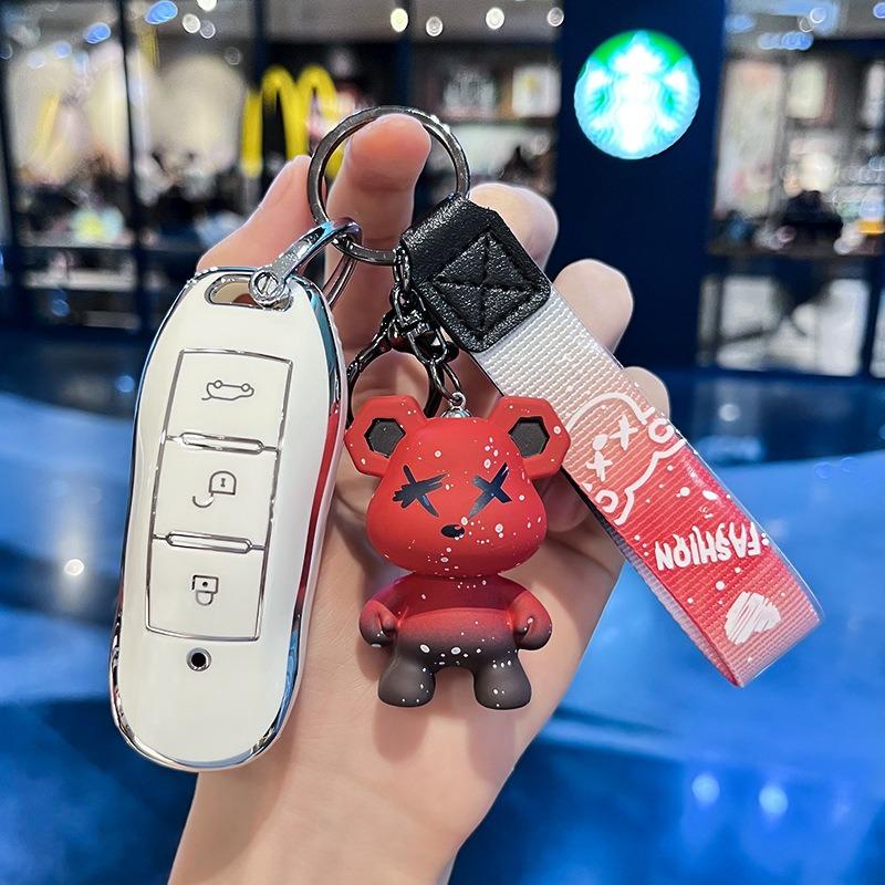 Car Key Case For Dongfeng Fengon Ix7 Seres 3 5 Dfsk Sf5 Ix5 Glory 580 Remote Fob Cover Shell Keychain Holder Car Accessories