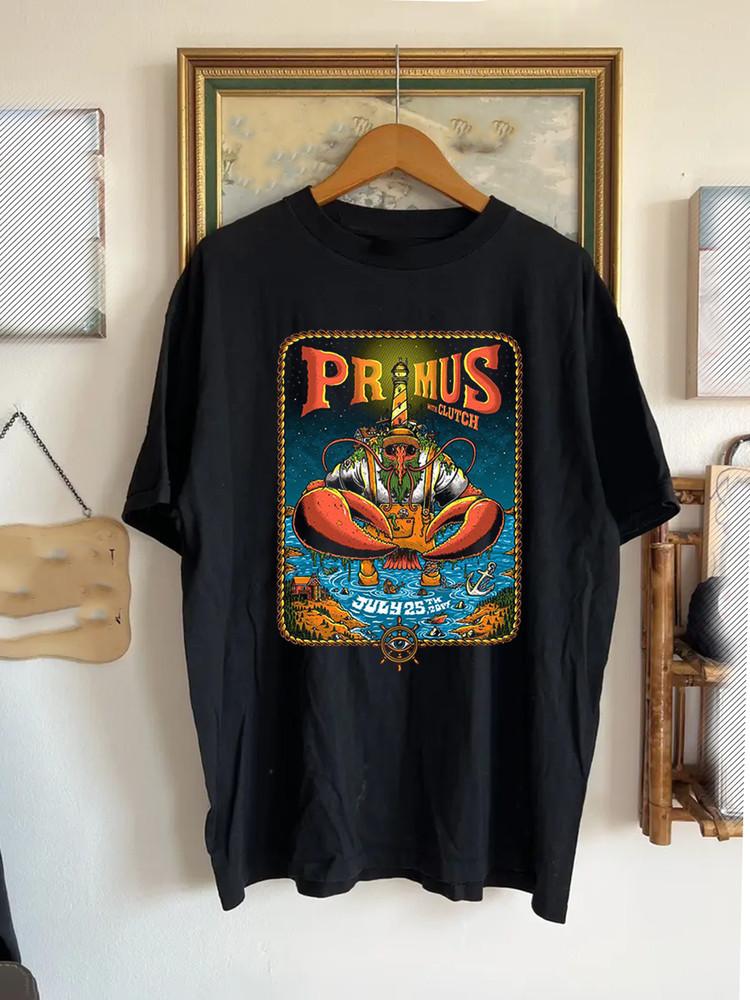 Primus Rock Band Black Tour Tee Gift Unisex Adult Shirt S-2XL SB004 Unisex T-Shirt XL