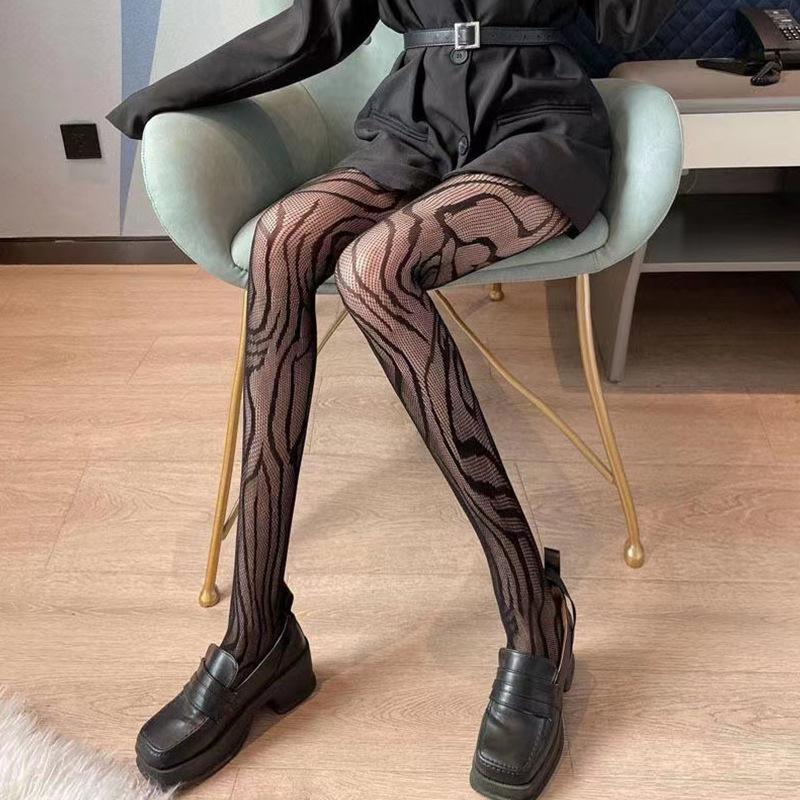 Jacquard Bat Netting Stockings Dense Bat Netting Jacquard Fishnet Stockings