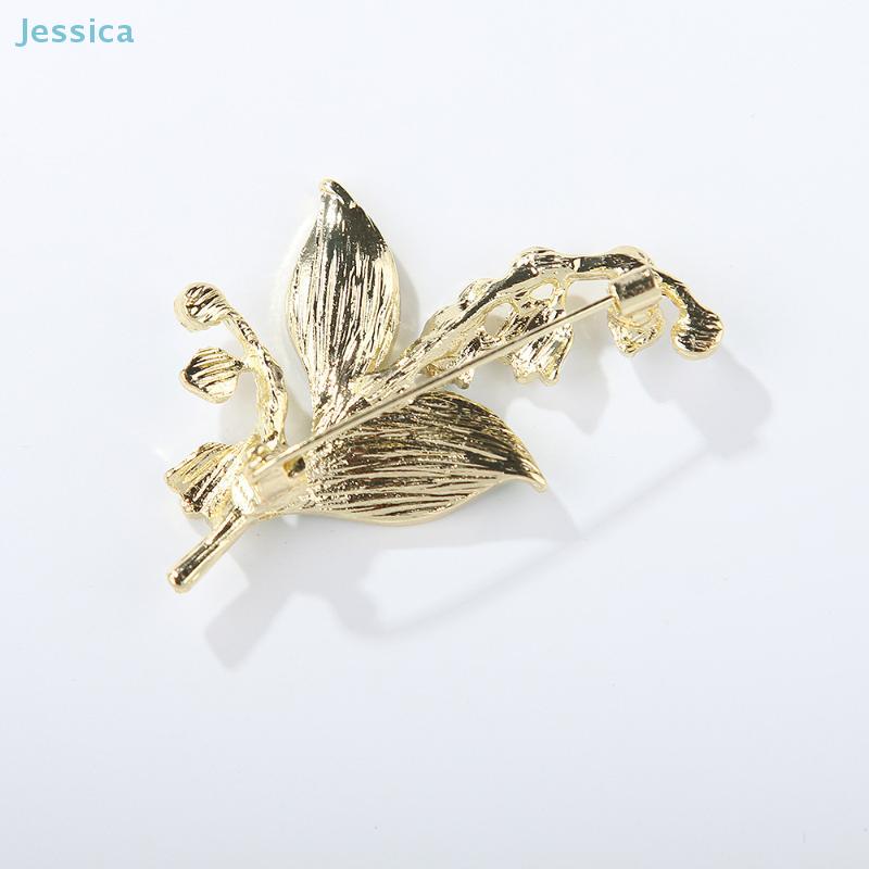 Pastoral Style Lily Of The Valley Brooch And Lily Flower Brooch