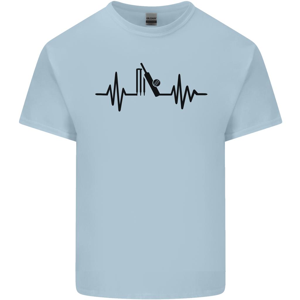 Cricket Pulse Cricketer Cricketing ECG Unisexs Light Cotton TShirt
