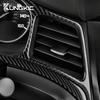 For Acura ILX 2013 2014 2015 2016 2017 2018     Car Dashboard Frame Real Soft Carbon Fiber Sticker Accessories