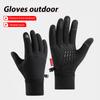 Sports Riding Gloves Fleece Lined Warm Unisex Anti-Slip Touchscreen Ski Cycling Cold Weather Outdoor Winter Gloves