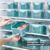 Kühlschrank-Aufbewahrungsbox, Gefrierschrank, Kühlschrank-Organizer, Aufbewahrungsbehälter für frisches Gemüse, Obst, Abflusskorb, Speisekammer, Küchen-Organizer