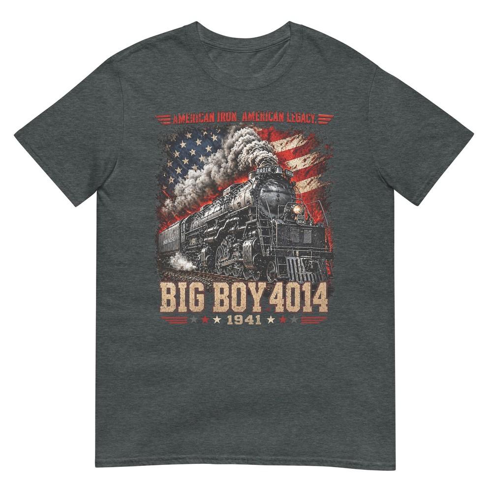 Big Boy 4014 Vintage Steam Locomotive Railroad Train Engine Tshirt