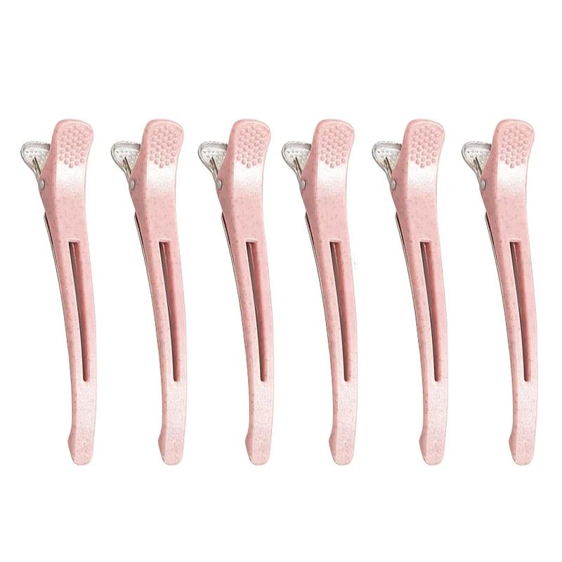 6pcs Hair Clip Set Professional Hairdressing Salon Hairpins Non-slip Crocodile DIY Alligator Clips Home Barber Hair Stylig Tools