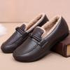 Winter New Women's Thick Cotton Shoes Anti Slip Warm Soft Sole Simple Comfortable Versatile Cotton Shoes Women's Flat Shoes
