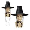 Halloween Hat Cosplay Bead Traditional Hat Halloween Stage Performance Jinu Idol Anime Movie Demon KPOP Cosplay Hat