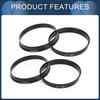 INFINAUTO Hub Centric Ring 66.1mm Inner Diameter 67.1mm OD Car Wheel Hub Ring ABS Plastic Black 4pcs