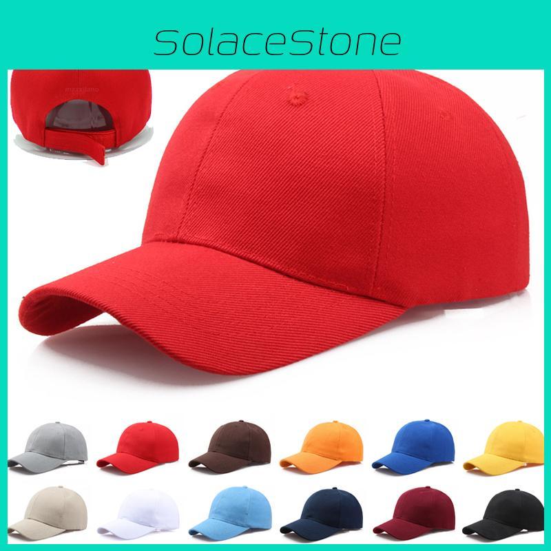 Unisex Adjustable Solid Canvas Baseball Cap Perfect For Outdoor Activities And Sports