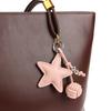  Pu Leather Star Keychain Five-Pointed Star Keyring Pendant Women Bag Charms Versatile Handbag Hanging Decoration