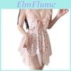 Satin Sleepwear Set With V Neck And Lace Detailing For Women
