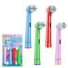 Compatible Lab Replacement Brush Set for Braun Electric for Pack of 4 Oral-B Toothbrushes, Soft, Children, EB10,