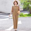 Chic 2026 Summer Embroidered Two-Piece Suit for Stylish Moms