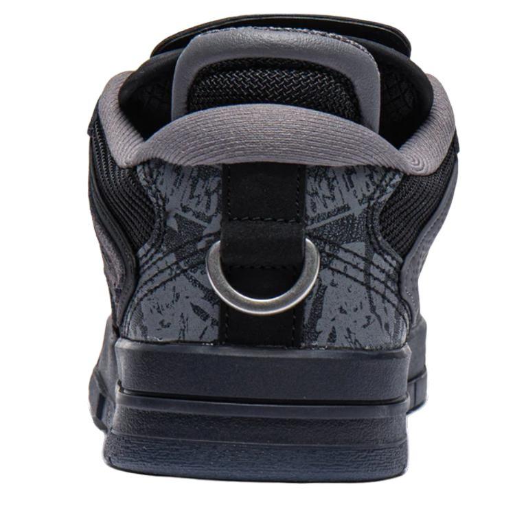 Pleasures X Li Ning Comfortable Versatile Durable Lightweight Low-Top Sneakers Women Sneakers Black AECT066-1