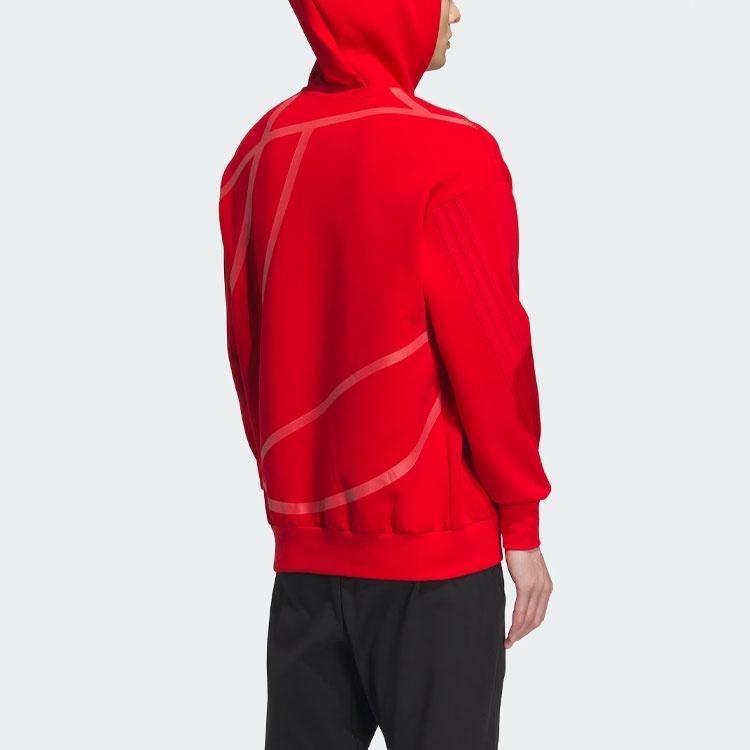 adidas Future Style Hoodie Sweatshirt Unisex Light Scarlet IM9036