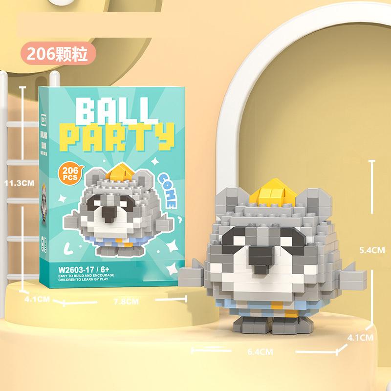 Penguin Constructor Micro Bricks Toys for Children 7 to 10 Year Cat Dog Construction Set for Girl Adults Reindeer Building Block