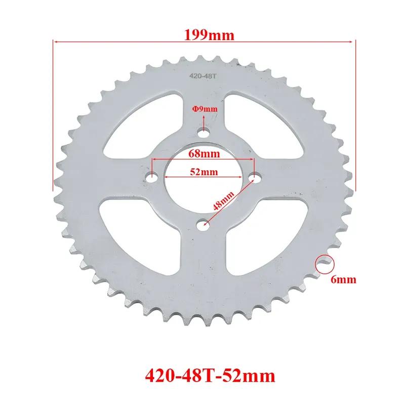 428 Chains 37T/40T/41T/43T/48T 37MM-76MM Motorcycle Chain Sprockets Rear Back Sprocket Cog For 110cc 125cc 140cc Dirt Pit Bike