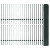 VidaXL Clôture en Fil Soudé avec 44 Poteaux U Verts 1x100 m Acier 3336545