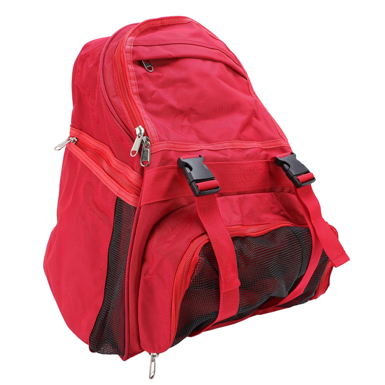 

Large Capacity Backpack Oxford Cloth Sports Equipment Tool Bag for Football Basketball Clothing Towel Blue красный