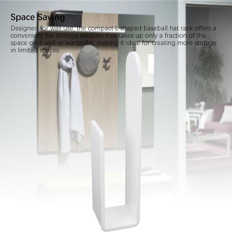 Hat Holder 4 Pieces Space-Saving Acrylic Baseball Caps Hanger Hat Organizer For Baseball Caps For Door Closet Indoor Home