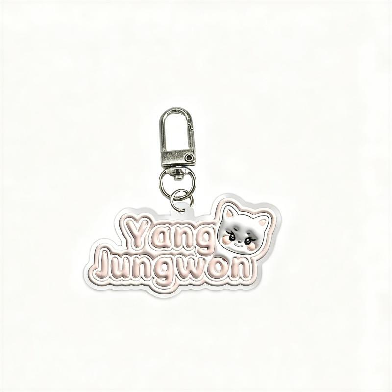 2D Flat EN JAKE JAY Anime Keychain Suitable for ENGENE Fans - Jake Jay Character Acrylic, Cute Accessory & Gift for Everyday Use