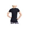 Under Armour Seamless Training Sports T-Shirt Women Tops Black 1351604-001