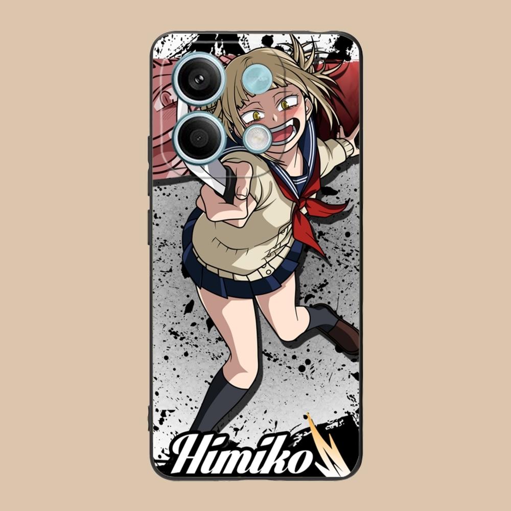 Hero Himiko Toga Mobile Phone Case for Xiaomi Redmi 13 13C 12 12C 10 10C A1 A2 A3 Plus 5G Black Soft Phone Cover Shell