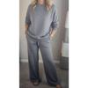 Felpa Casual alla Moda Set da 2 Pezzi Autunno Tuta Scintillante Completo Donna Manica Lunga Ampia Pantaloni Sportivi con Coulisse Completo Donna