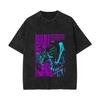 2025 New Release Anime KAIJU NO.8 Monster No.8 Vintage Cotton Washed Distressed Short-Sleeve T-Shirt - VT1313