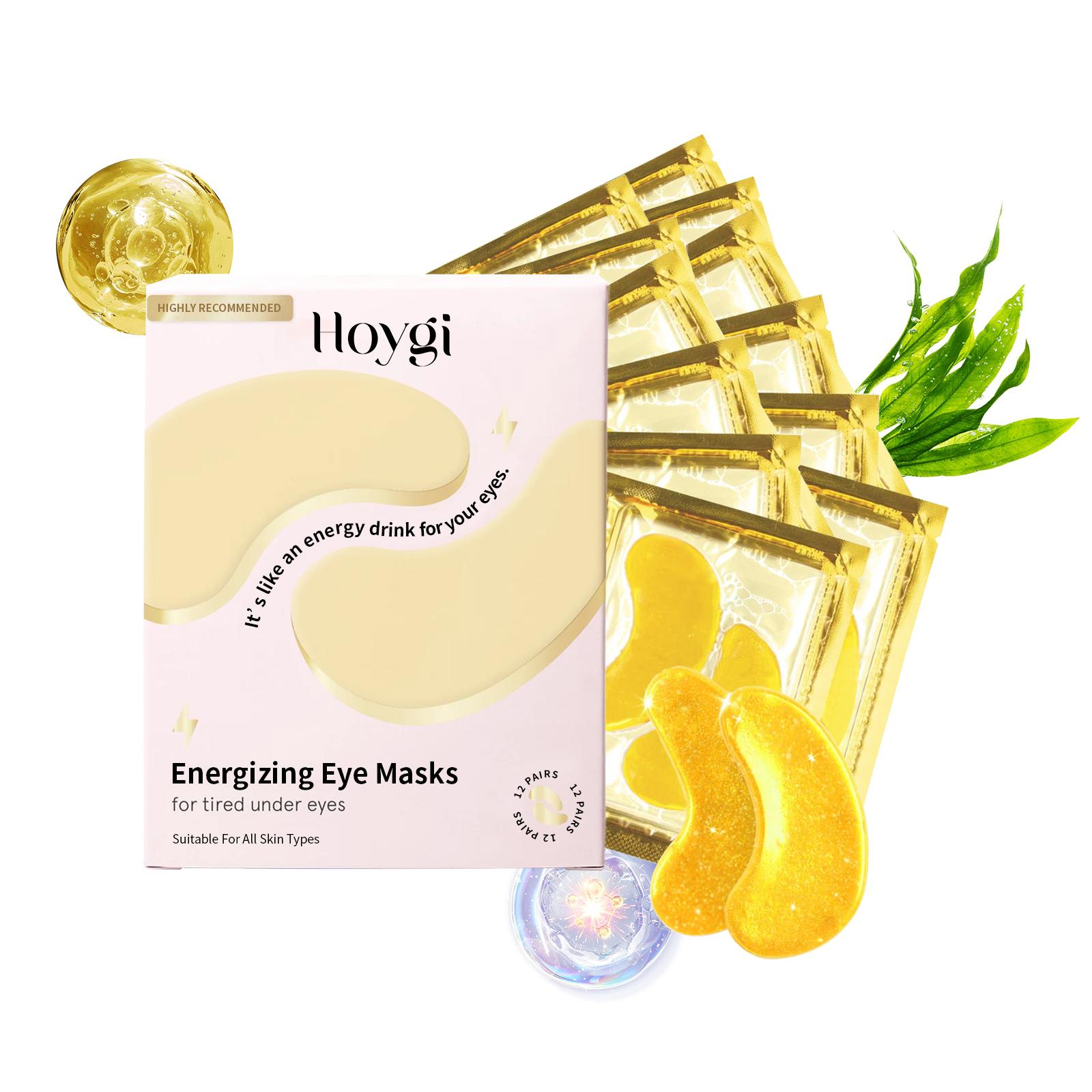 

Hoygi Firming Eye Masks 12 Pairs - Reduces fine lines, anti-wrinkle, reduces dark circles, brightens, and moisturizes. Hydrogel eye patches.