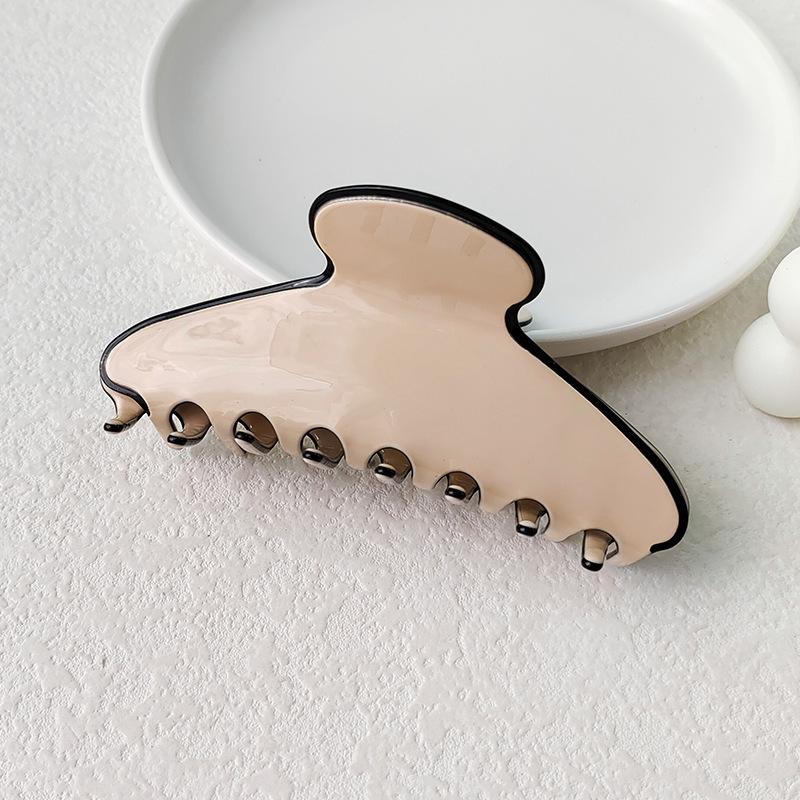 Elegant Multi-Color Acetate Hair Clip - Jelly Shark Grip for Women