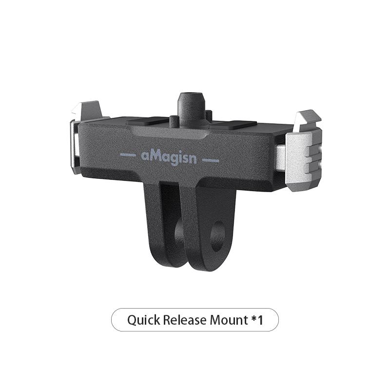 

Plastic Magnetic Quick Release Mount for GoPro Hero 13 Stable Camera Bracket for for Go Pro 13 Cycling/Sports/Vlogging Accessory Universal