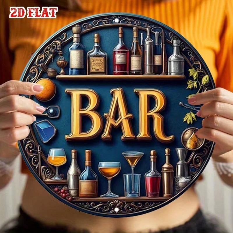 Vintage Tin Sign Metal Wall Art Home Bar Cafe Decor Easy Hang