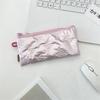 Sweet Quilted Bow Love Flap Pencil Case Organizer Coin Purse  Girly Cosmetic Bag Women Portable Sundries Storage Bag Gift