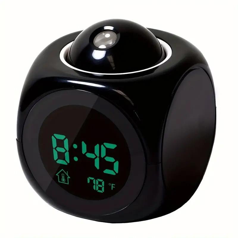 

1PC Projection Alarm Clock Snooze Desk Clock Voice Multi-function Digital Projection Clock Temperature Display