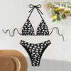 JYL-SW189 3D Floral Bikini Set, Triangle Sexy Swimwear For Beach