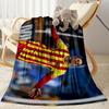 Messi Celebrates Victory Blanket Warmthful Decor Great for Office Chair Picnics Bedding All-Season Use Modern Style