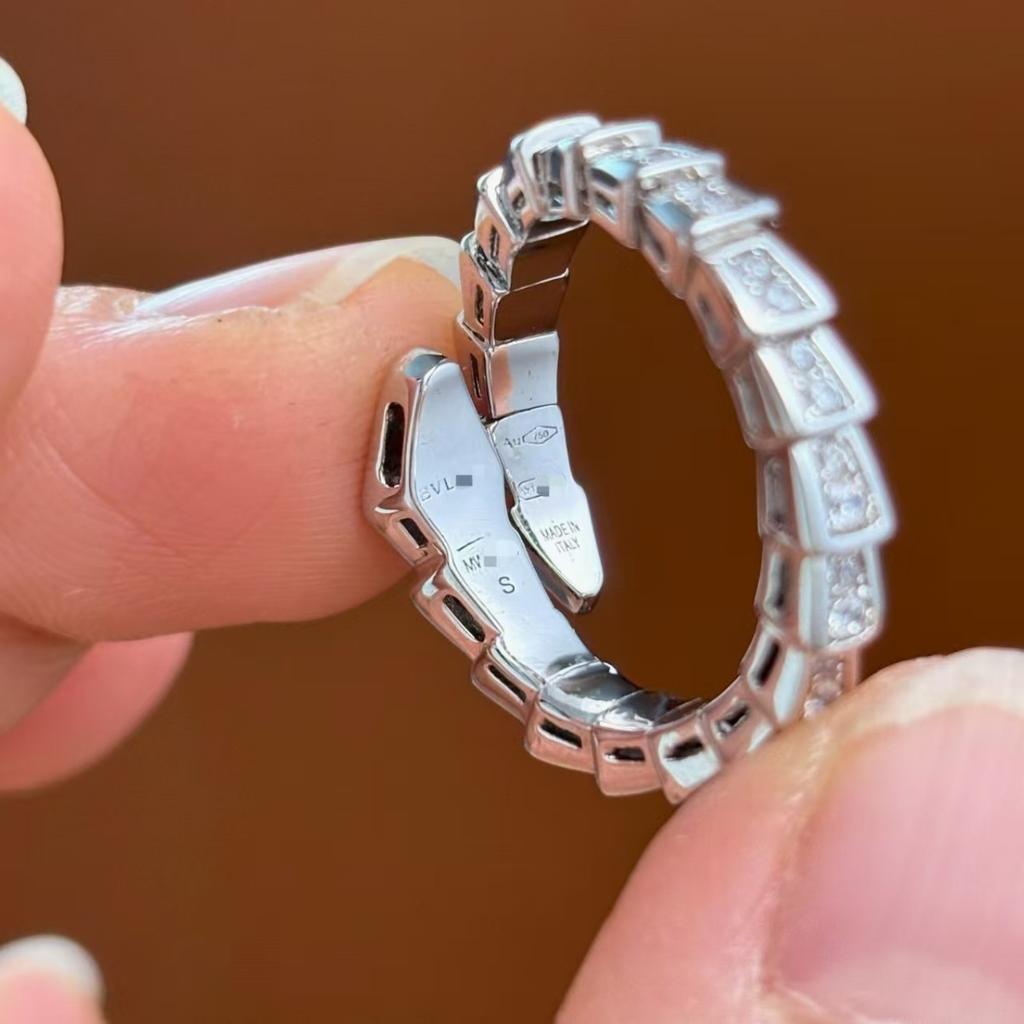 טבעת נחש מצופה זהב 18 קראט בסגנון אירוסין, טבעת זוגית בצורת נחש, טבעת פתוחה, טבעת זוגית בצורת נחש