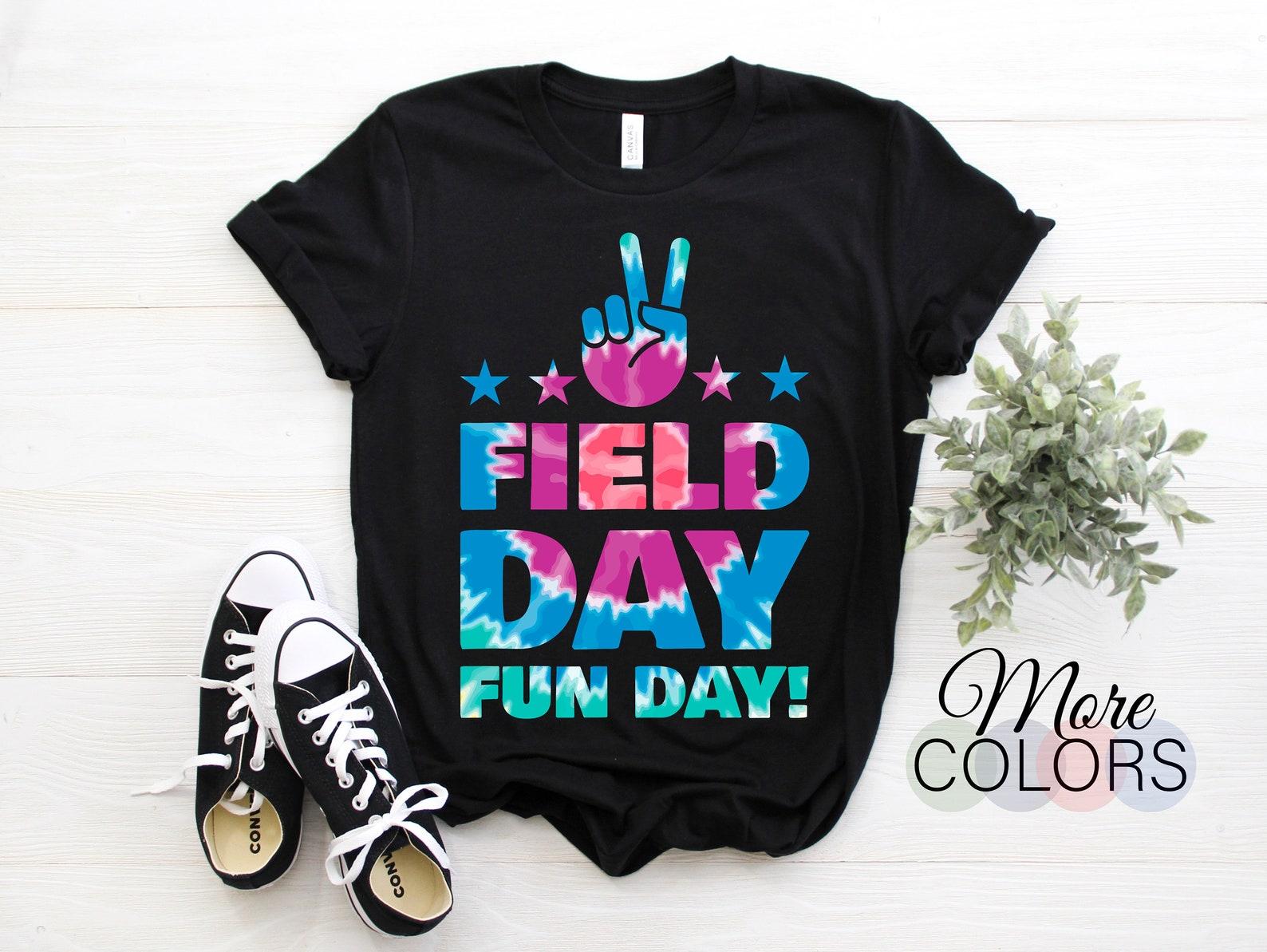 School Field Day Fun Tie Dye Field Day Teacher Kids T-Shirt, Teachers Students Team Gift Present Trip Outfit Perfect Wear Last Day Of School 160