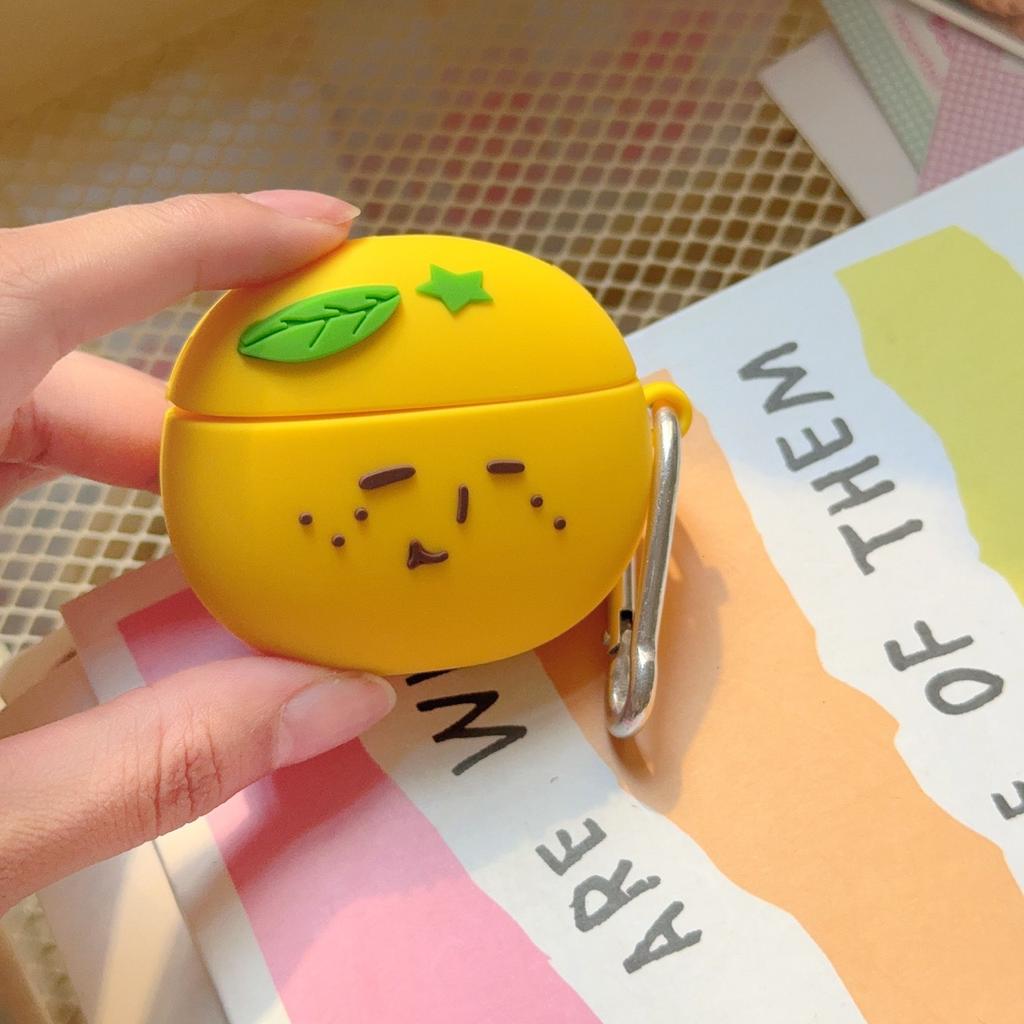 Cute yukio orange head AirPods apple pro bluetooth headset case 1/1/1 generation cartoon protective case