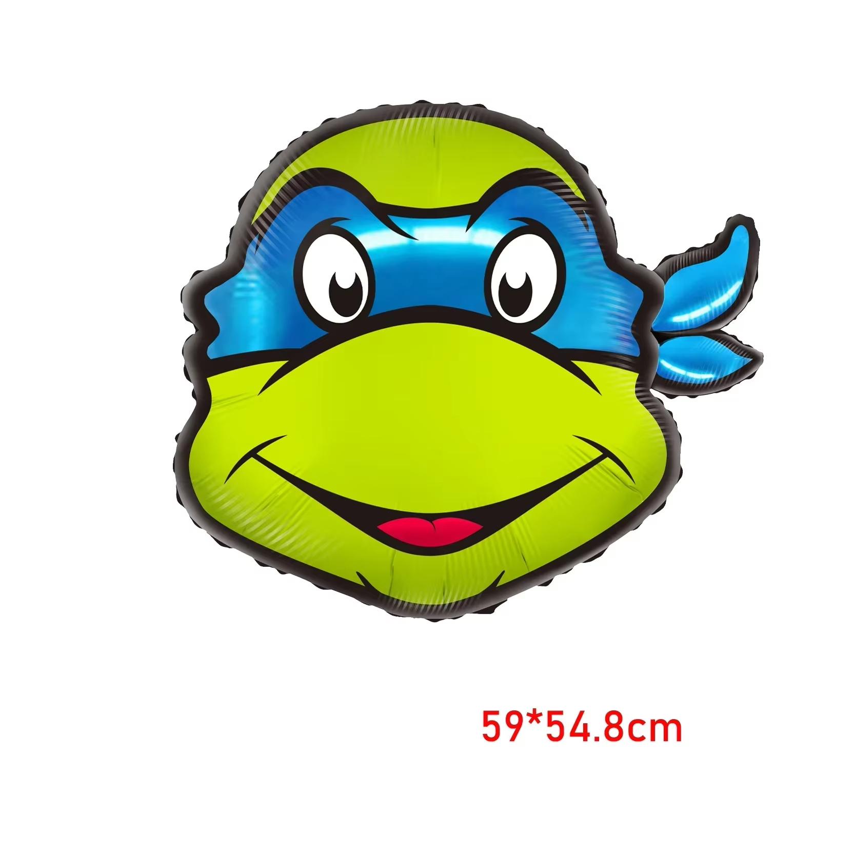 

Cartoon Turtles Ballons Set Birthday Party Favors Hero Balloons Banner Cake Toppers for Kids Favors Baby Shower Supplies