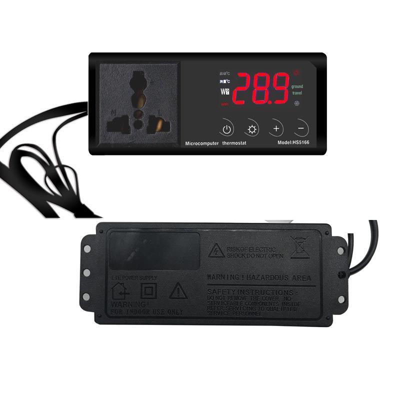 Intelligent Temperature Controller for Reptile Tanks: Ideal for Geckos, Bearded Dragons, Tortoises, and Fish Tanks with Heating Lamp and Pad Control.