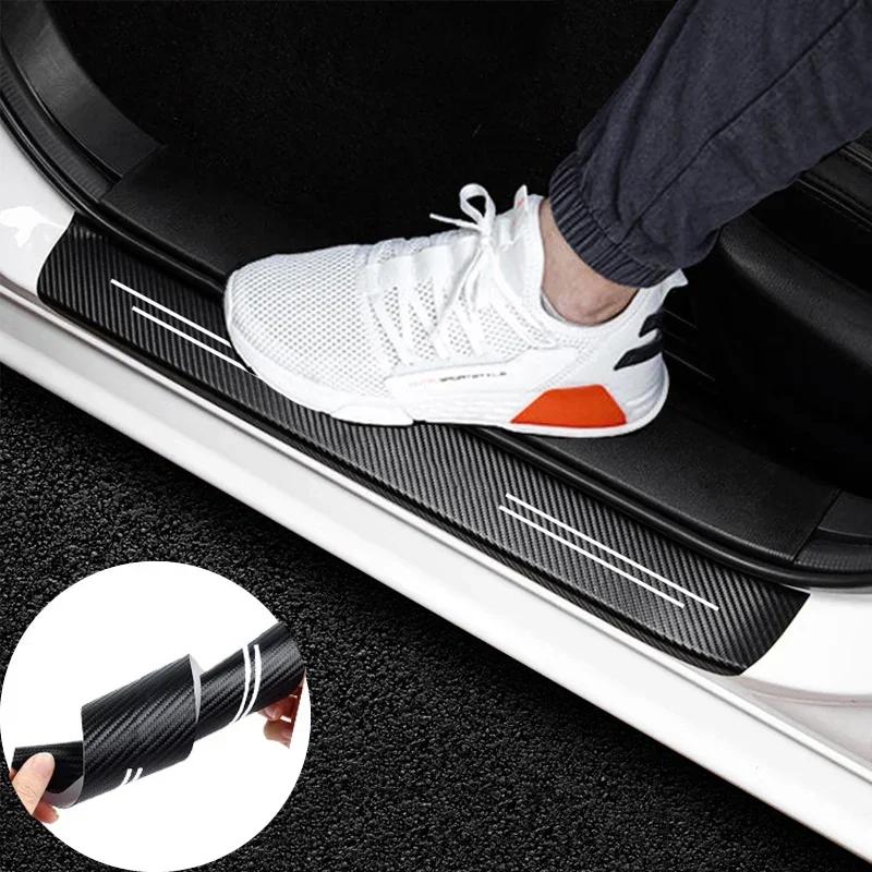 Car Door Sill Protector Trunk Bumper Strip Stickers for Toyota GR Gazoo Sport Corolla Camry RAV4 Aqua Avensis Yaris CHR Prius