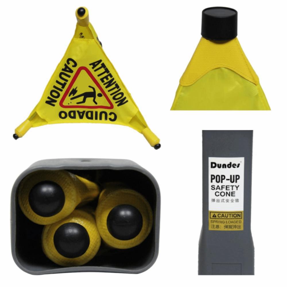 Faltbares Nasses Schild Dreieckiger Kegel Pop-Up Warnschild Sicherheitswarnung